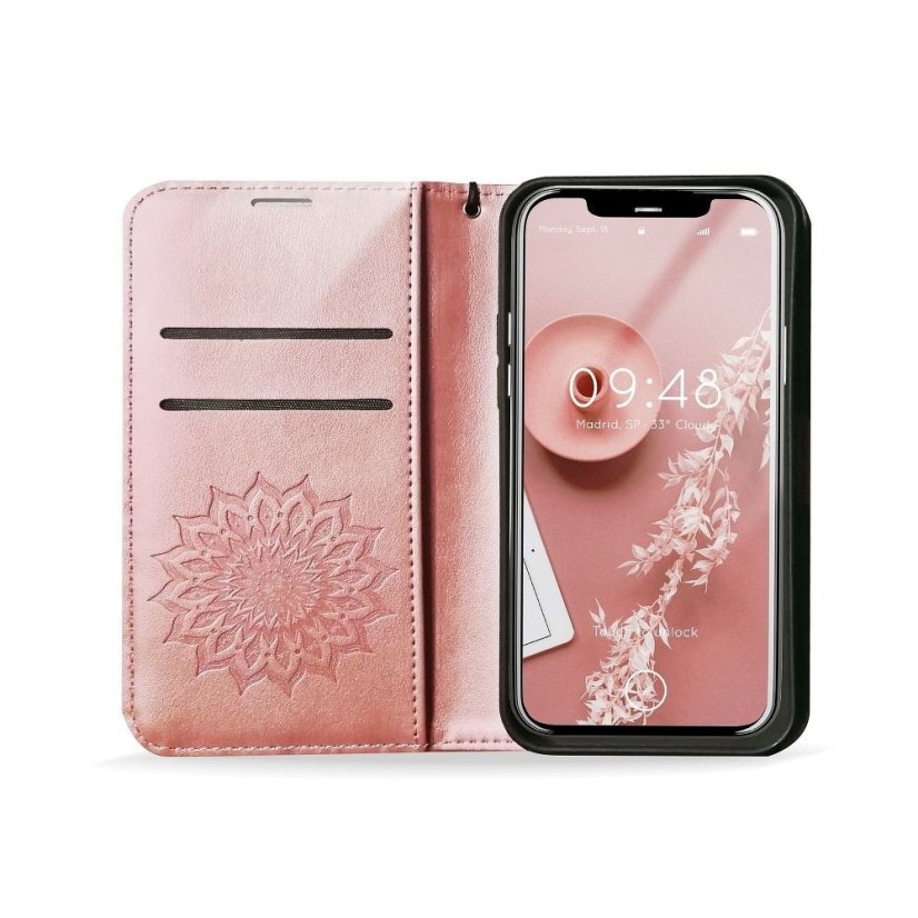 Kryt Forcell MEZZO Book   Xiaomi POCO M4 Pro 5G mandala ružový