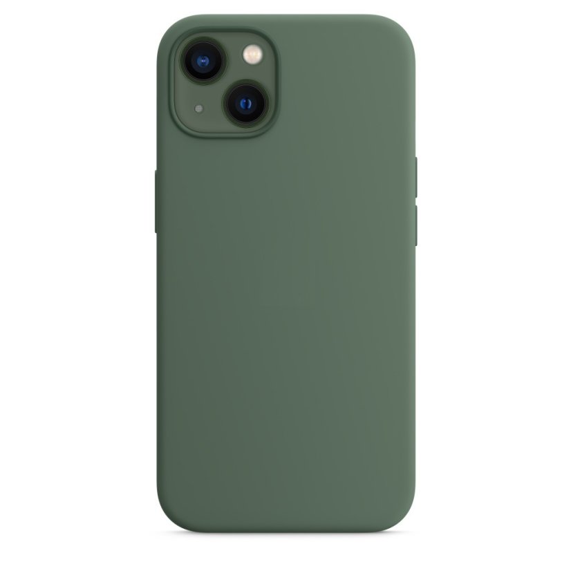 iPhone 13 mini Silicone Case s MagSafe - Eucalyptus design (zelený)