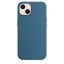 iPhone 13 szilikon tok MagSafe készülékkel - Blue Jay design (kék)