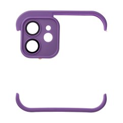 Kryt mini Bumpers With Camera Island Protection Case iPhone 12 Dark Purple