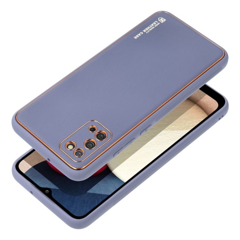 Forcell LEATHER Case  Samsung Galaxy A03S modrý