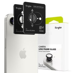 Ochranné sklo zadnej kamery 2ks v balení, set ochranných skiel na kameru Ringke Camera Frame Protector 2-Pack iPhone 16E Black