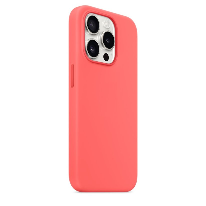 iPhone 15 Pro Silicone Case s MagSafe - Guava design (lososový)