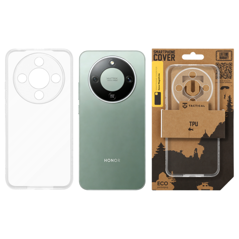 Tactical TPU kryt pro Honor Magic8 Lite Transparent