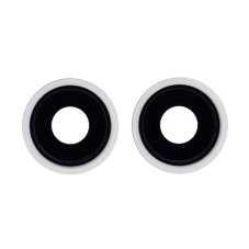 iPhone 13 - Csere hátsó kameraüveg kerettel (fehér)