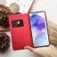 Kryt Flip Case Huawei P30 Lite Luna Book Carbon Red