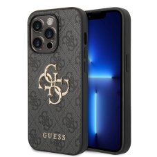 Guess PU 4G Metal Logo zadný kryt pre iPhone 15 Pro Grey Guess PU 4G Metal Logo zadný kryt pre iPhone 15 Pro Grey