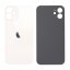 Apple iPhone 12 - Sklo zadného housingu so zväčšeným otvorom na kameru (White)