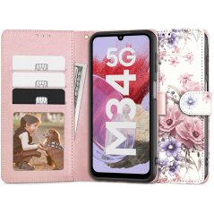 Kryt Tech-Protect Wallet Samsung Galaxy M34 5G Blossom Flower