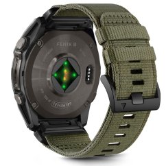 Remienok Tech-Protect Nylon Classic Garmin Fenix 5X / 5X Plus / 6X / 6X Pro / 7X / 8 (51 mm) Olive Green