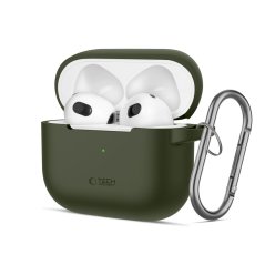 Kryt Tech-Protect Silicone Hook Apple Airpods 3 Olive Green Kryt Tech-Protect Silicone Hook Apple Airpods 3 Olive Green