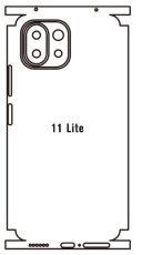 Hidrogél - hátsó védőfólia - Xiaomi 11 lite 5G NE
