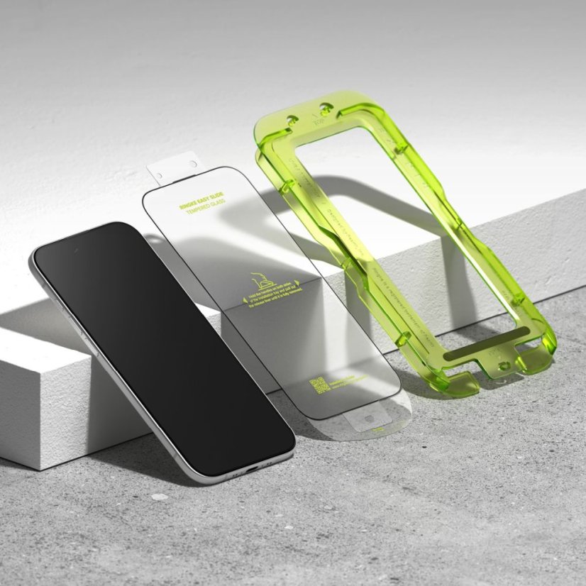 2ks v balení, set ochranných skiel Ringke Easy Slide 2-Pack iPhone Air Black