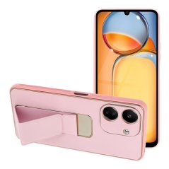 Kryt Leather Case Kickstand Xiaomi Redmi 13C / Poco C65 Pink Kryt Leather Case Kickstand Xiaomi Redmi 13C / Poco C65 Pink
