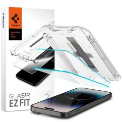 Ochranné tvrdené sklo Spigen Glas.Tr ”Ez Fit” 2-Pack iPhone 14 Pro Max Clear