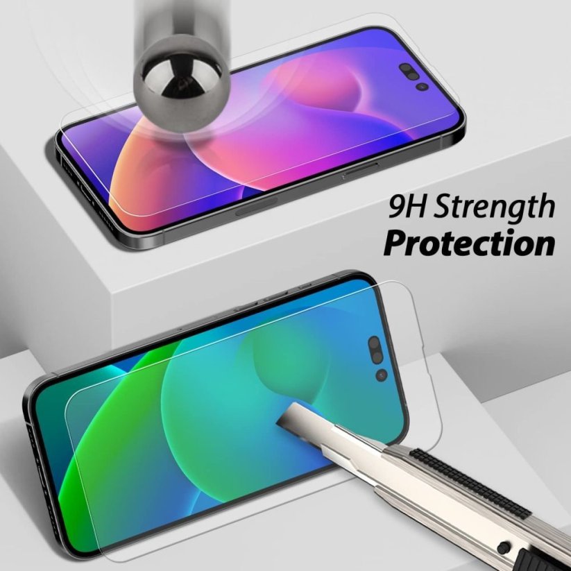 OCHRANNÉ TVRDENÉ SKLO WHITESTONE EZ GLASS 3-PACK iPhone 14 Pro