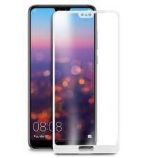 Full Glue Roar 5D bílé ochranné sklo Huawei P20