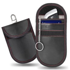 Klec pro blokování RFID Faraday Tech-Protect Klr100 Pouch Keyless Rfid Signal Blocker Case Black/Red