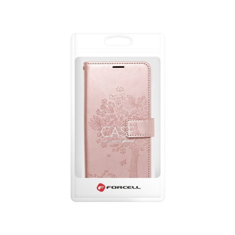 Kryt Forcell MEZZO Book   iPhone 13 mini (ružový strom)