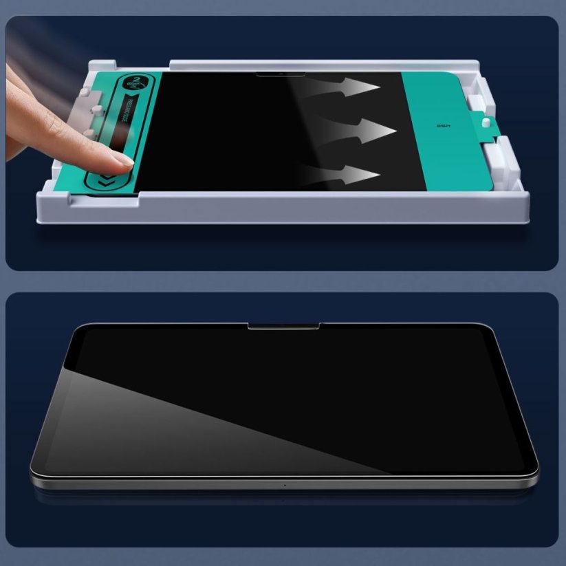 2ks v balení, set ochranných skiel ESR Tempered Glass 2-Pack iPad Air 13” 1 / 2 / 2024-2025 Clear