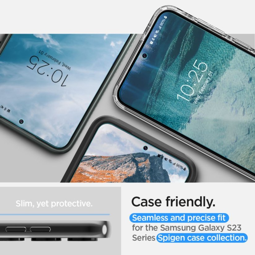 Ochranná fólia Hydrogelova fólia Spigen Neo Flex 2-Pack Samsung Galaxy S23 Clear