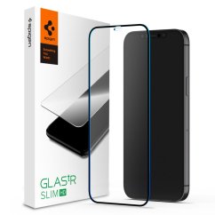 Ochranné tvrdené sklo Spigen Glass Fc iPhone 12 / 12 Pro Black
