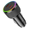 Nabíjačka auta Car Charger Hoco 2 X USB C Qc Pd 50W Nz14B Black