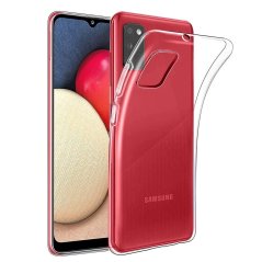 Silikónový kryt s hrúbkou 0,3 mm Samsung Galaxy A02S Priesvitný Silikónový kryt s hrúbkou 0,3 mm Samsung Galaxy A02S Priesvitný