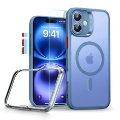 Ochranné sklo ESR Classic Pro Set Halolock Magsafe iPhone 16 Frosted Blue Ochranné sklo ESR Classic Pro Set Halolock Magsafe iPhone 16 Frosted Blue
