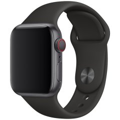 Remienok pre Apple Watch (42/44/45mm) Sport Band, Black, veľkosť S/M