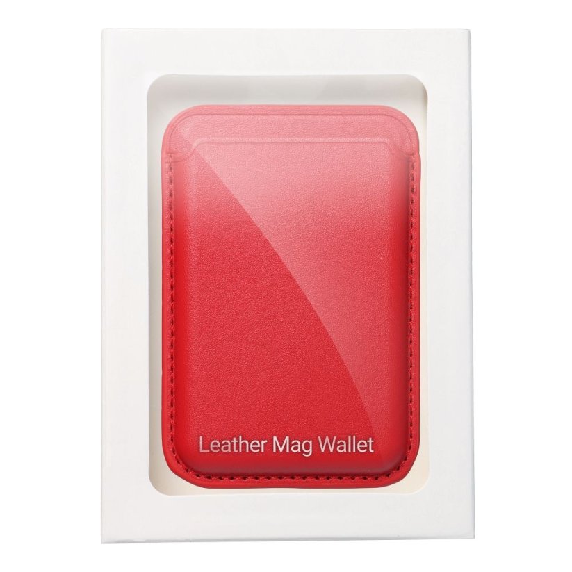 Kryt Leather Mag Wallet s MagSafe Red