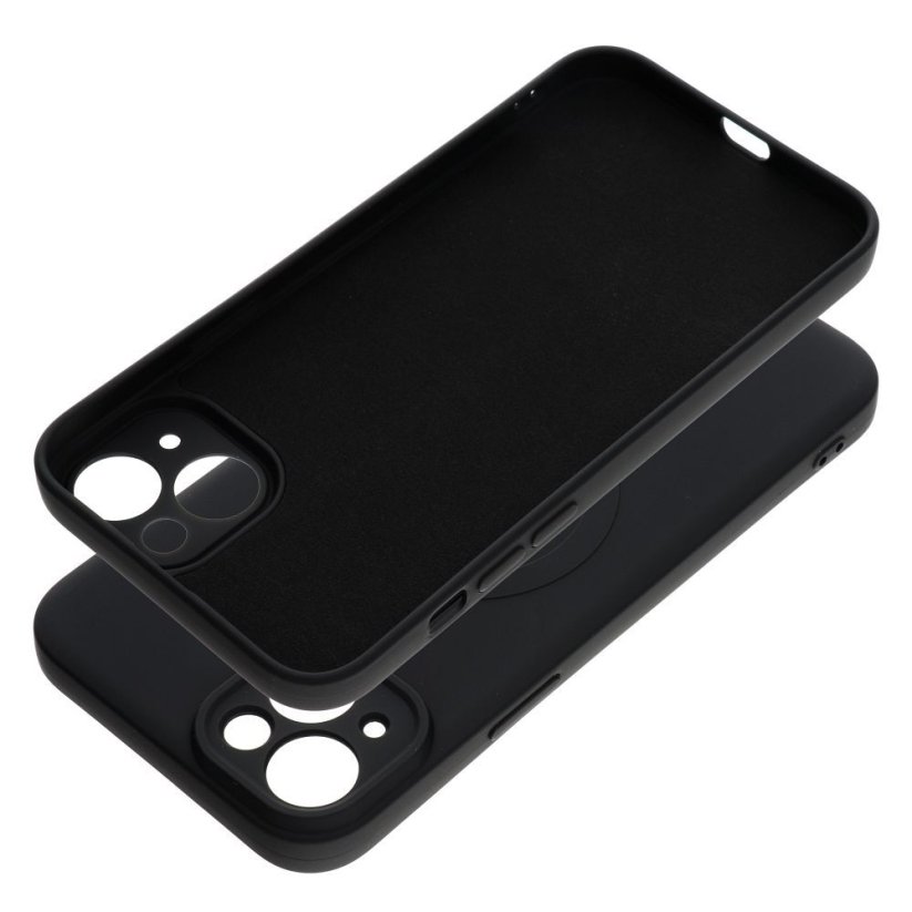 Kryt Silicone Mag Cover Case s MagSafe iPhone 15 Plus Black