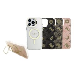 Guess PC/TPU Electroplated Stand Camera Frame MagSafe zadný kryt s Vyměnitelným Pozadím pre iPhone 16 Pro Max Guess PC/TPU Electroplated Stand Camera Frame MagSafe zadný kryt s Vyměnitelným Pozadím pre iPhone 16 Pro Max