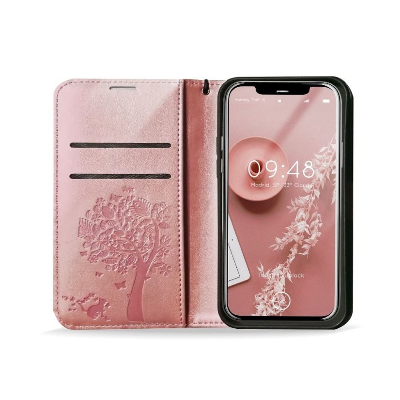 Tok MEZZO Book Case Xiaomi Redmi Note 10 Pro strom Rose Gold