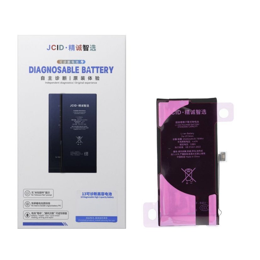 Akkumulátor Jcid Diagnosable (Used) Battery iPhone 13 mini 2520 mAh (High Capacity)