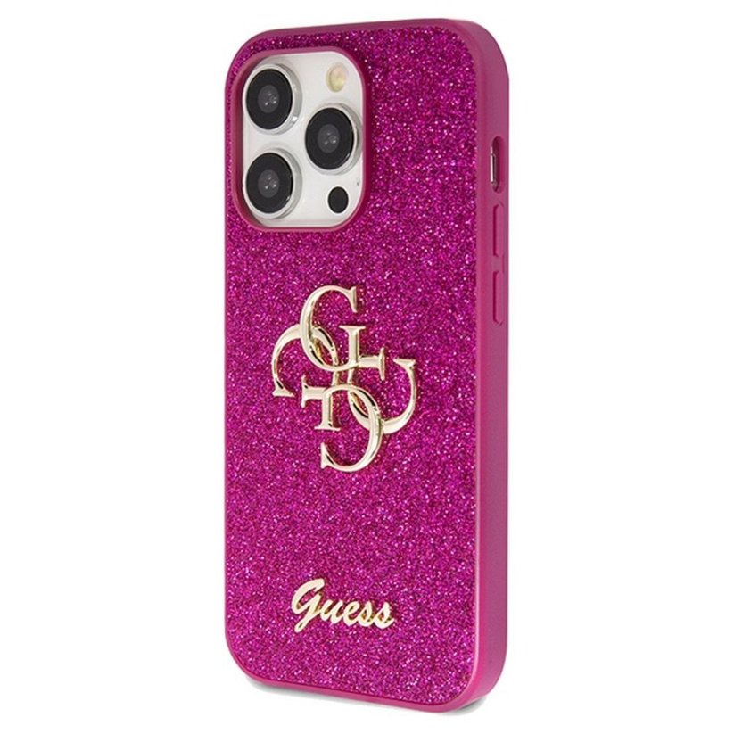 Kryt Original Faceplate Case Guess Guhcp15Lhg4Sgu iPhone 15 Pro (Fixed Glitter Big 4G / Purple)