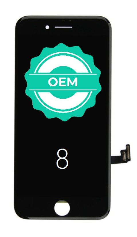 Fekete iPhone 8 LCD képernyő + OEM érintőkijelző