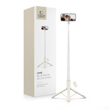 Selfie tyč Tech-Protect L09S Bluetooth Selfie Stick Tripod Beige