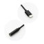 Adapter Aux Type C (Male) to Jack 3,5 mm (Female) Black Adapter Aux Type C (Male) to Jack 3,5 mm (Female) Black