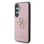Guess PU Grained 4G Metal Logo zadný kryt pre Samsung Galaxy S25 Pink