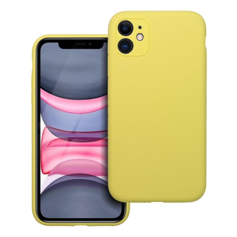 Kryt Case Silicone 2mm iPhone 11 Lemon