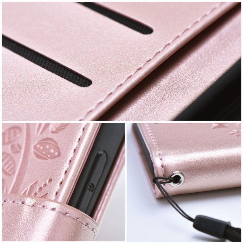 Tok MEZZO Book Case Xiaomi Redmi Note 10 Pro strom Rose Gold
