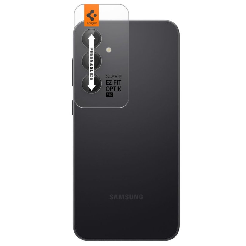 Ochranné sklo zadnej kamery Spigen Optik.Tr ”Ez Fit” Camera Protector 2-Pack Samsung Galaxy S23 FE Black