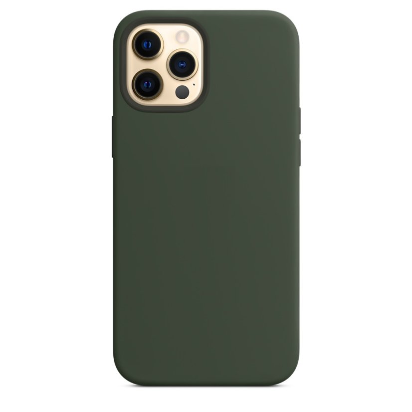 iPhone 12/12 Pro Silicone Case s MagSafe - Cyprus Green design (zelený)