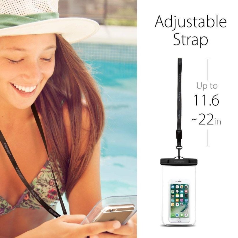 VODEODOLNÉ PÚZDRO SPIGEN A600 UNIVERSAL WATERPROOF CASE CRYSTAL CLEAR