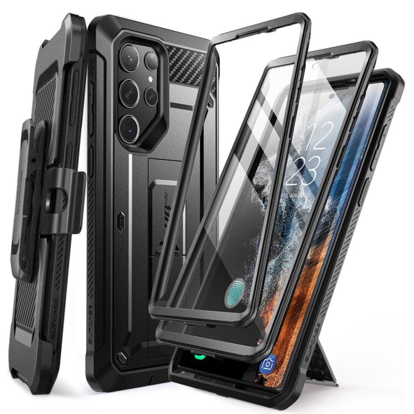 Kryt Supcase Unicorn Beetle Pro 2-Set Samsung Galaxy S23 Ultra Black