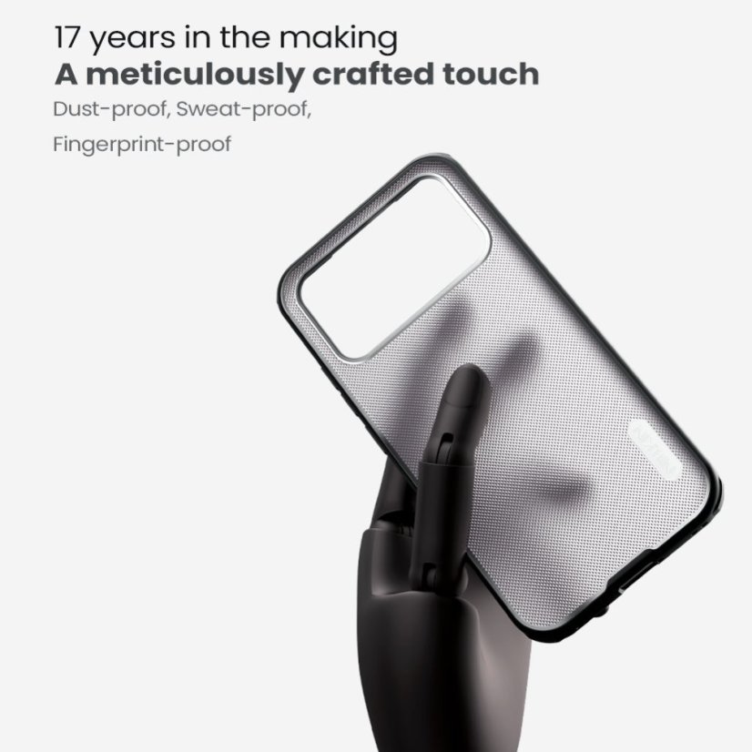 Nillkin Super Frosted PRO zadný kryt pre Poco F8 Pro Transparent Black