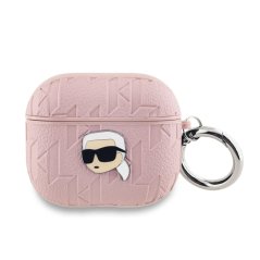 Karl Lagerfeld PU Embossed Karl Head púzdro pre AirPods 3 Pink Karl Lagerfeld PU Embossed Karl Head púzdro pre AirPods 3 Pink