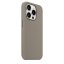 iPhone 15 Pro Silicone Case s MagSafe - Clay design (šedý)