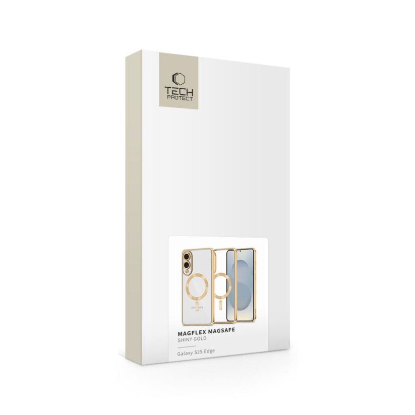 Kryt Tech-Protect Magflex Magsafe Samsung Galaxy S25 Edge Shiny Gold